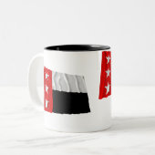 Tasse 2 Couleurs République du drapeau de Rio Grande (Devant gauche)