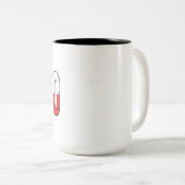 Tasse 2 Couleurs République tchèque de Brno (Devant droit)