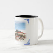 Tasse 2 Couleurs République tchèque-Prague et le chateau (Devant droit)