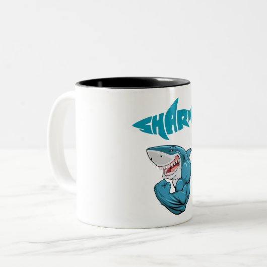 Tasse 2 Couleurs requin (Devant gauche)