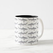 Tasse 2 Couleurs Requin à bec (Devant droit)