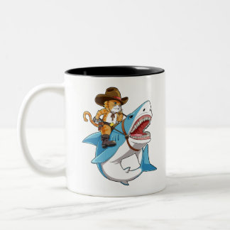 Tasse 2 Couleurs Requin à cheval de chat