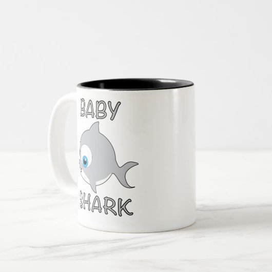TASSE 2 COULEURS REQUIN DE BÉBÉ (Devant gauche)