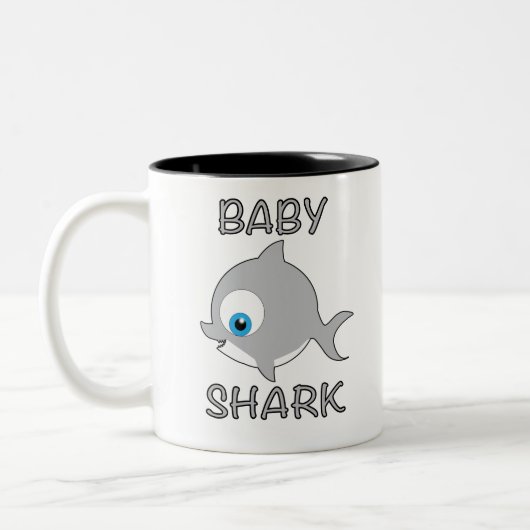 TASSE 2 COULEURS REQUIN DE BÉBÉ (Gauche)