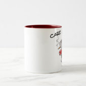 Tasse 2 Couleurs Requin de carte (Centre)