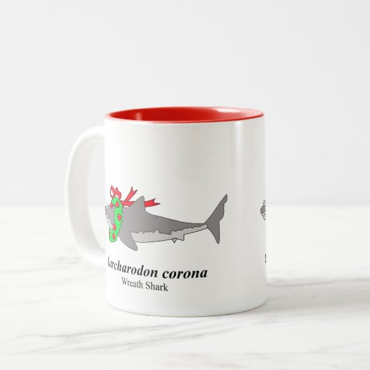 Tasse 2 Couleurs Requin de couronne (Devant gauche)