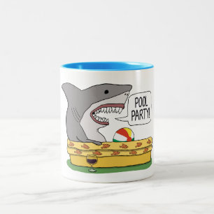 Tasse 2 Couleurs Requin drôle prêt pour la réception au bord de 