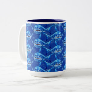 Tasse 2 Couleurs Requins affamés 