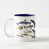 Tasse 2 Couleurs Requins du monde (Gauche)