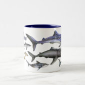 Tasse 2 Couleurs Requins du monde (Centre)