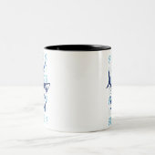 TASSE 2 COULEURS REQUINS, REQUINS, REQUINS, STYLE (Centre)