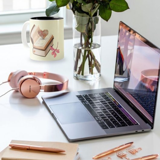 Tasse 2 Couleurs Réserver l'amour avec Heart Map & love store