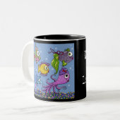 Tasse 2 Couleurs Réservoir De Poisson Monté (Devant gauche)