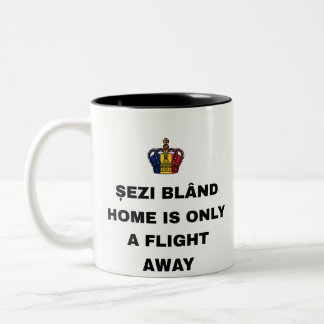 TASSE 2 COULEURS RÉSIDEZ DÉTENDU, LA MAISON N'EST QU'À UN VOL