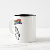 Tasse 2 Couleurs Résister Statue de la Liberté Féministe Cadeau (Devant gauche)