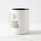 Tasse 2 Couleurs Respect de l'intégrité honnêteté MXT (Devant gauche)