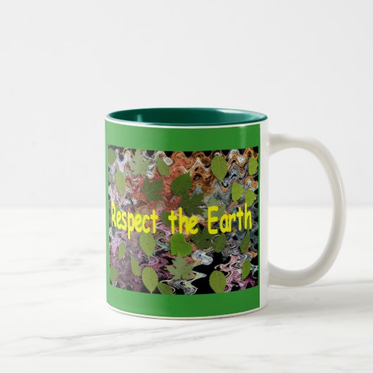 Tasse 2 Couleurs Respectez la terre (Droit)