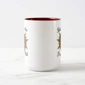 Tasse 2 Couleurs Respire en paix sur Mandala Sun (Centre)