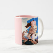 Tasse 2 Couleurs "Respire...et déverrouiller la déesse à l'intérieu (Devant droit)