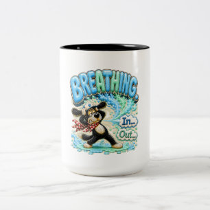 Tasse 2 Couleurs Respirer, j'en suis sorti, drôle d'épuisement