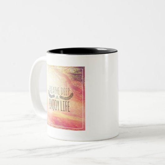 Tasse 2 Couleurs Respirez profondément (Devant gauche)