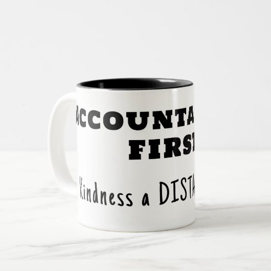 Tasse 2 Couleurs Responsabilisation d'abord, gentillesse ensuite (Devant gauche)