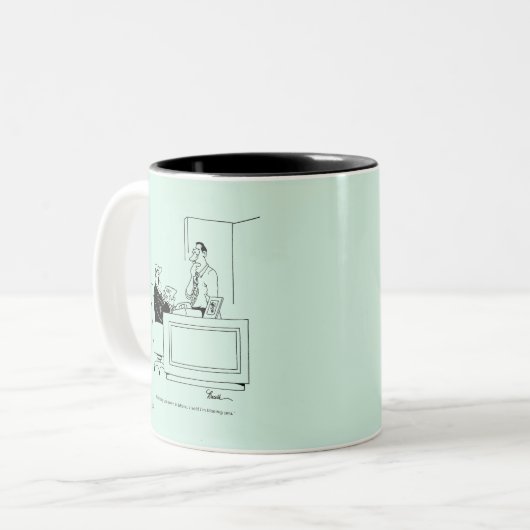 Tasse 2 Couleurs Responsabilité Office (Devant gauche)