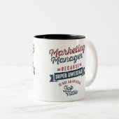 Tasse 2 Couleurs Responsable marketing (Devant droit)