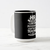 Tasse 2 Couleurs Ressources humaines Fières (Devant gauche)