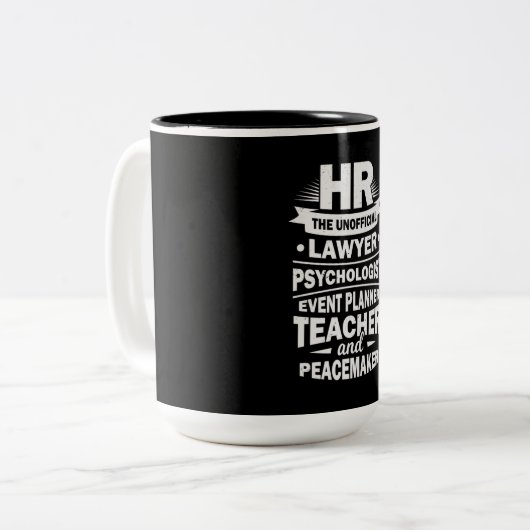 Tasse 2 Couleurs Ressources humaines Fières (Devant gauche)