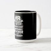 Tasse 2 Couleurs Ressources humaines Fières (Devant droit)