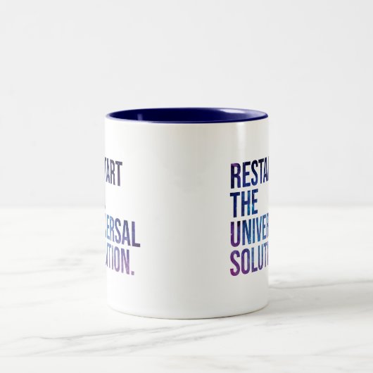 Tasse 2 Couleurs Restart the solution universal (Centre)