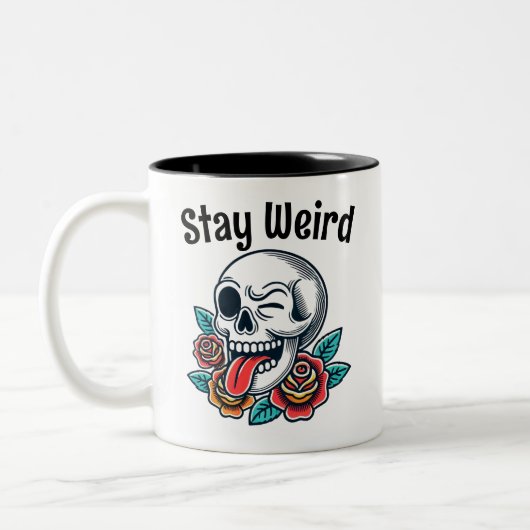 Tasse 2 Couleurs Reste bizarre (Gauche)