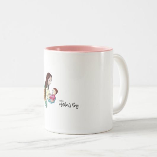 Tasse 2 Couleurs rester ensemble (Devant droit)
