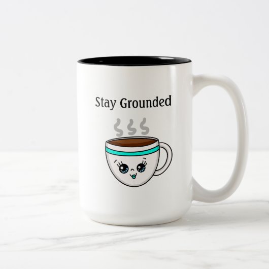 Tasse 2 Couleurs Restez allongé, mignonne Kawaii Cartoon Coffee (Droit)