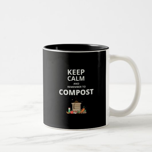 Tasse 2 Couleurs Restez calme et pensez à composer (Droit)