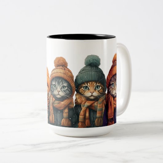 Tasse 2 Couleurs Restez chaud (Devant droit)