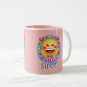 Tasse 2 Couleurs Restez doux  (Devant droit)