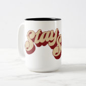 Tasse 2 Couleurs Restez en sécurité (Devant gauche)