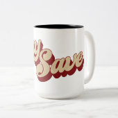 Tasse 2 Couleurs Restez en sécurité (Devant droit)