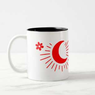 Tasse 2 Couleurs Restez enfant de la lune sauvage - Boho Celestia C