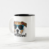 Tasse 2 Couleurs Restez la Musique Pawsitive (Devant gauche)