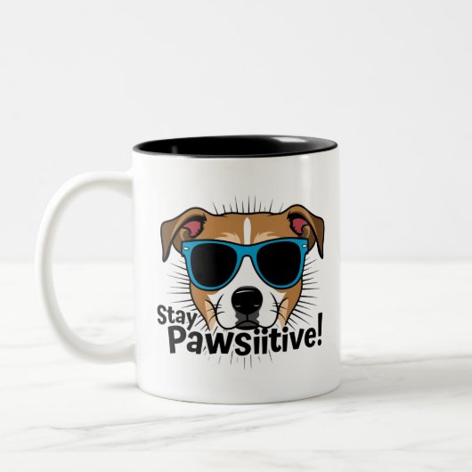Tasse 2 Couleurs Restez la Musique Pawsitive (Gauche)