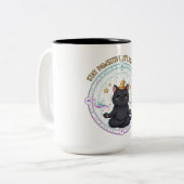 Tasse 2 Couleurs Restez l'Halloween à la mode (Devant gauche)