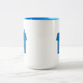 Tasse 2 Couleurs Restons à la maison Bleu (Centre)