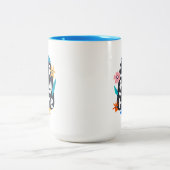 Tasse 2 Couleurs Restons à la maison Floral (Centre)