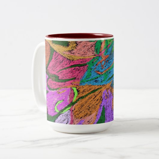 Tasse 2 Couleurs Résumé (Devant gauche)