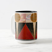 Tasse 2 Couleurs Retable, Groupe X, No.2 par Hilma af Klint (Devant gauche)