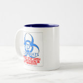 Tasse 2 Couleurs Retenue de Démocrate (Devant gauche)