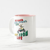 Tasse 2 Couleurs Retiré du travail (Devant gauche)